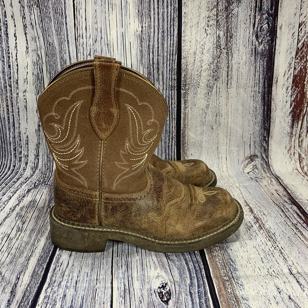 Ariat Fatbaby Brown Leather 10029492 Western Boots Women’s Size 7.5